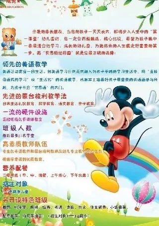 幼儿园开园展板psd素材图片