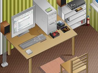 现代办公电脑桌