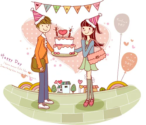 过生日的情侣