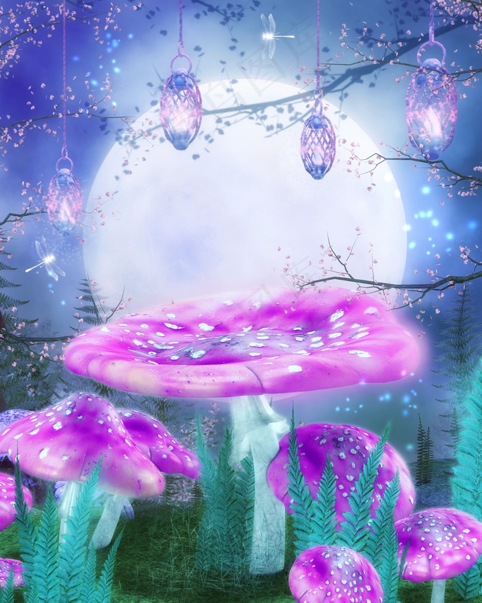 奇幻场景插画