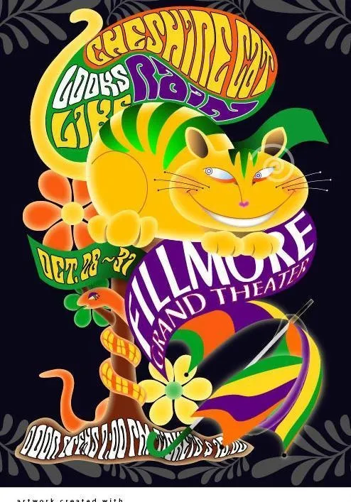 嬉笑的猫图片ai矢量模版下载