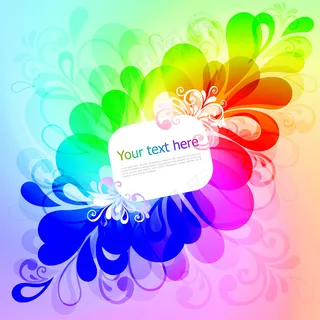 五彩斑斓的花纹背景矢量