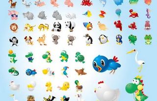 多款超级可爱动物矢量素材