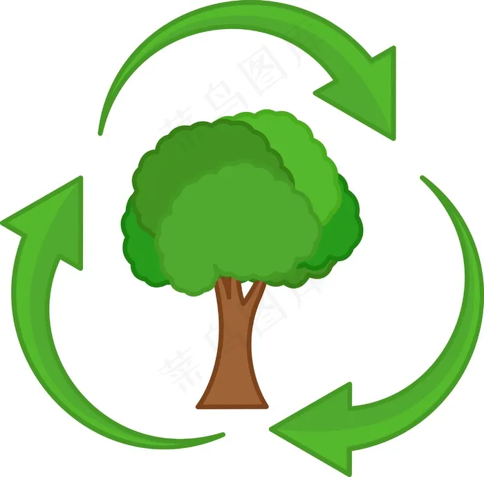 利用树的生命-矢量人物插画eps,ai矢量模版下载