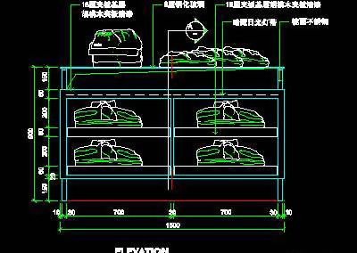 商场装修施工图纸、服装类道具cad...