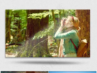 小清新女孩旅游拍摄摄影2K