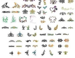 常用的欧式花纹花边矢量素材的选择