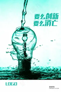 企业文化墙海报