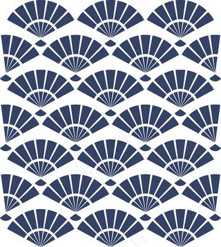 中国中式和风民族风格蓝色花纹瓷器手绘背景底纹图案矢量图片素材