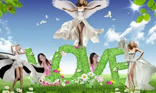 艺术写真模板图片