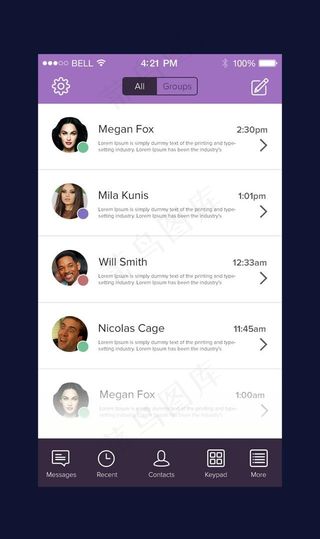 viber for ios7界面分...
