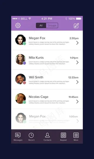 viber for ios7界面分...