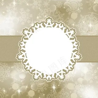 雪花底纹矢量图