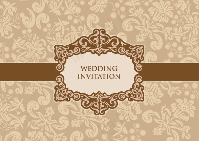 温柔的桃花婚礼邀请