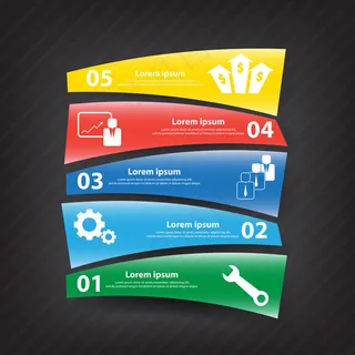 彩色几何图形图表图片