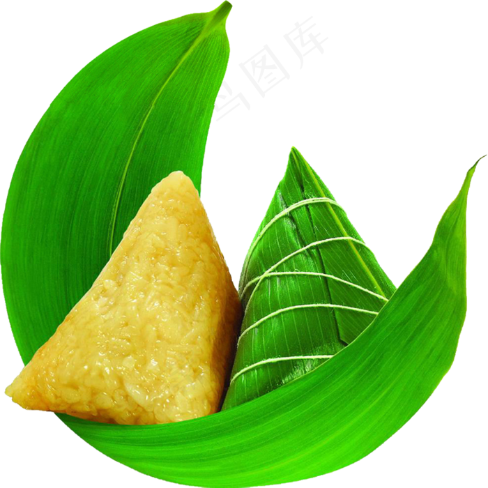 卡通粽子设计端午节海报免扣素材