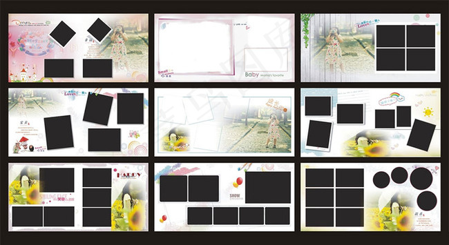 相册画册模板矢量素材