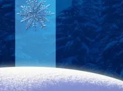 冬天雪花PPT模板