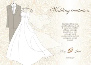 婚礼邀请卡图片