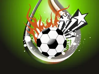 蹩脚的背景与火热的足球