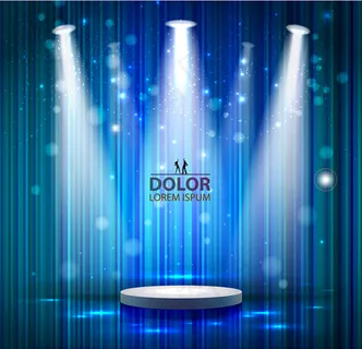 舞台灯光条纹背景矢量素材