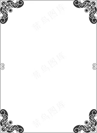 精美古典花边边框设计矢量素材