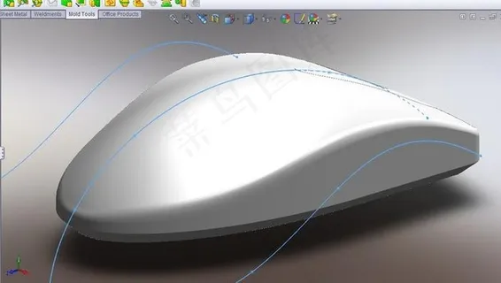 SolidWorks鼠标完美的建模 SolidWorks鼠标完美的建模