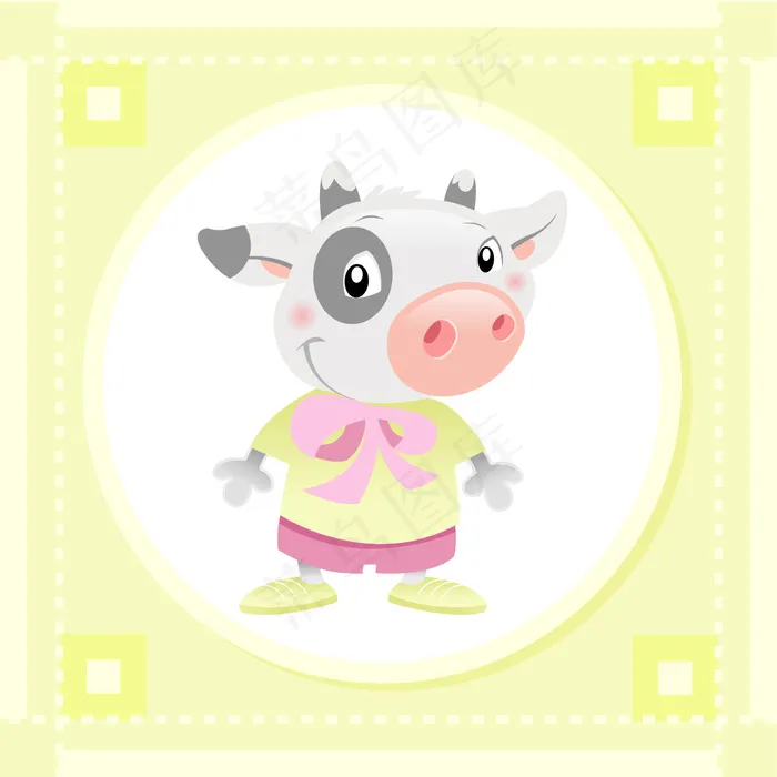 黄色背景矢量图