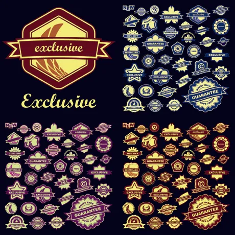 精致商场促销标签矢量素材eps,ai矢量模版下载