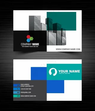 黑色商务现代风名片