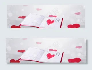 日历创意banner背景　