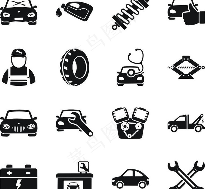 汽车维修图标图片