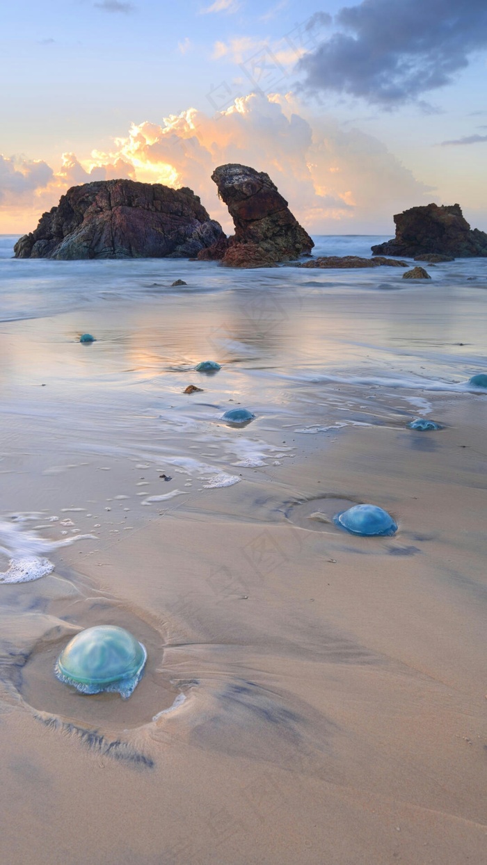 沙滩高清摄影图片