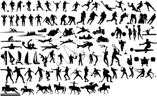 体育运动项目人物素材