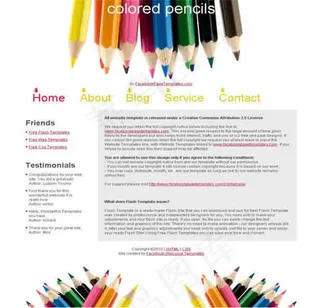 国外铅笔网站模版