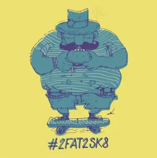 滑板胡子大叔图片