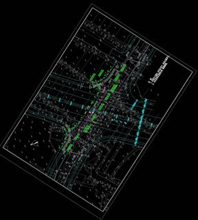 桥梁设计图纸素材