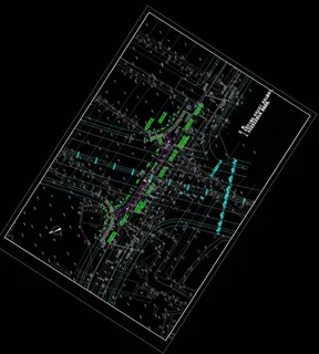 桥梁设计图纸素材