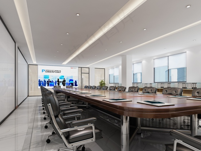 公司会议室效果图