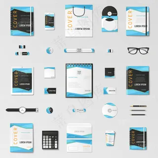 精美办公VIS导视设计矢量素材