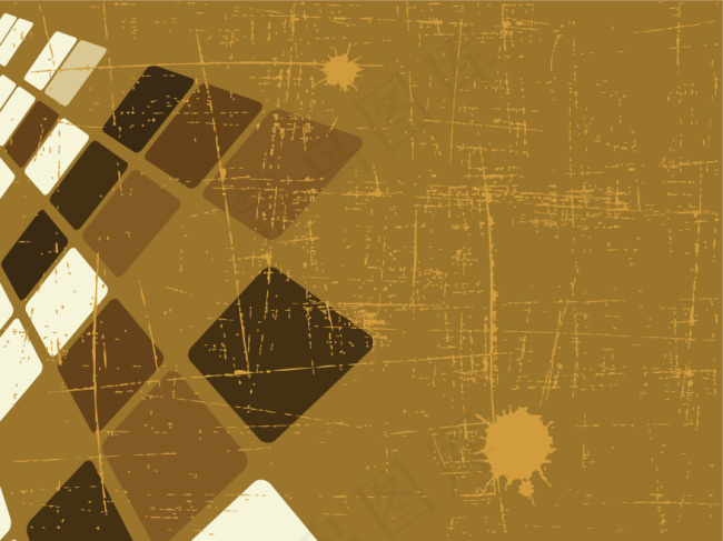 怀旧花纹矢量图