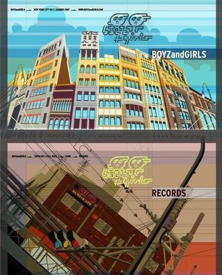 纽约街头矢量素材