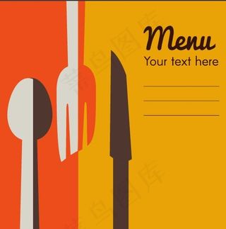 西方簡約餐牌设计