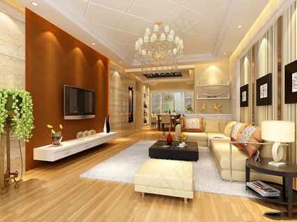 时尚沙发茶几模型