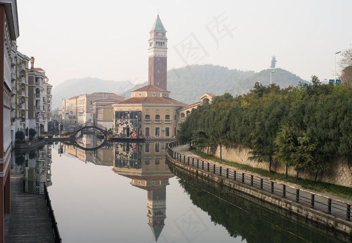 欧式建筑杭州威尼斯水城外观图片