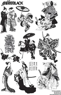 日本民族和服人物矢量素材 日本民族和服人物矢量素材