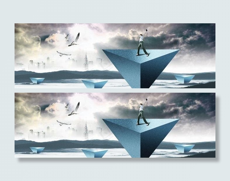 经典创意地产海报PSD分层模板 下...