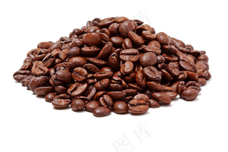 手绘喝咖啡咖啡豆咖啡杯图片素材