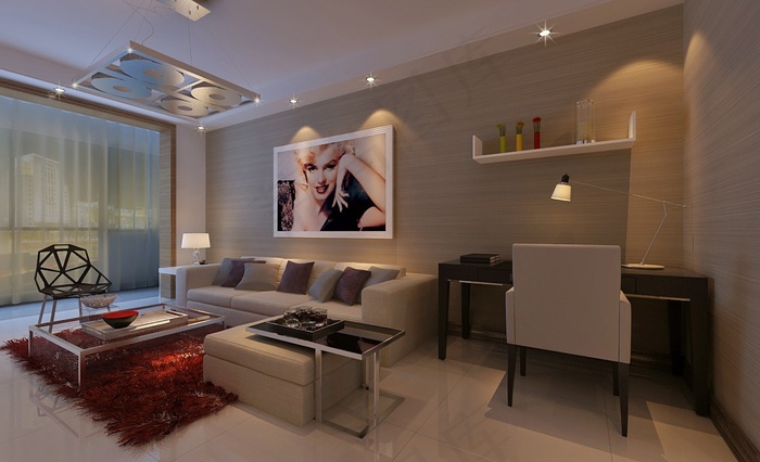 书房装修设计效果图