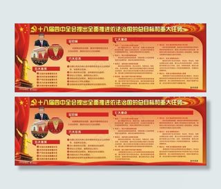 十八届四中全会展板图片